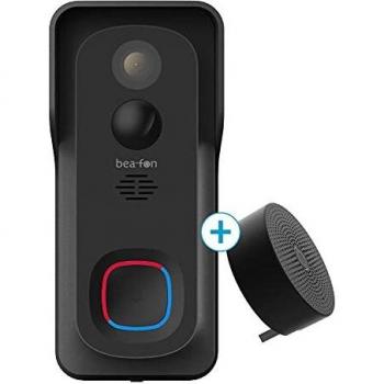 Cámara Timbre Inteligente Bea-fon Visitor 1V con Sensor de Movimiento, WiFi, Batería Recargable, Full HD 2 MP, IP54