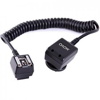 Movo Foto FC50C 5m (16') E-TTL Cordón Resistente de Zapata de Flash de Cámara para Canon EOS 600EX-RT, 430EX, 320EX, 270EX, 90EX, MT-24EX, etc (OC-E3 Reemplazo) + Correa de Bono
