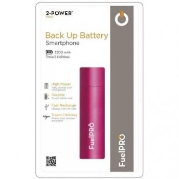 2-Power ubp0111 C fulepro 3.200 mAh 2.1 A Power Banco Cargador USB Batería Externa móvil para Tablets y Smartphones