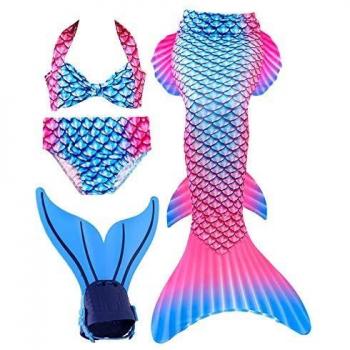 shepretty Traje de Baño de La Cola Sirena de Las Muchachas Bikini Set,Dh72,110