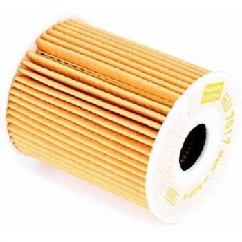 Original MANN-FILTER Filtro de aceite HU 7017 Z – Set de filtro de aceite juego de juntas – Para automóviles