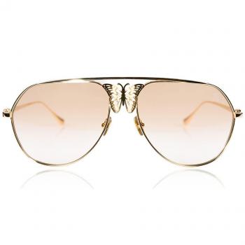 Anna-Karin Karlsson MISS ROSELL 2.0 Gold Women’s Sunglasses Gold Size 58