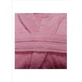 Mujer Rosa superior 500 g/m² 100% libre de juego de albornoz de rizo de algodón libre tamaño grande con zapatillas