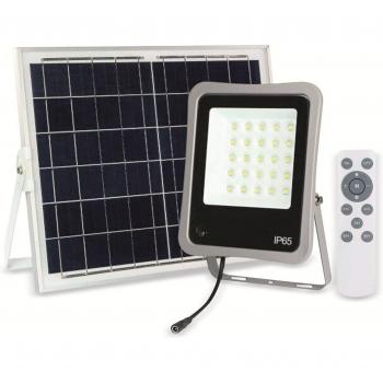 Reflector LED Solar 8W con Control Remoto, 500 lm, IP65, Luz Blanca 6000K