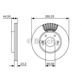 Bosch BD1699 Discos de freno Eje delantero certificación ECE-R90 1 juego de 2 discos