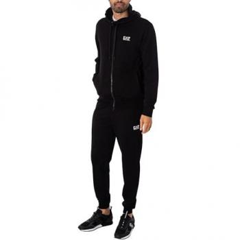 EA7 Emporio Armani Men's Black Regular Fit Jogging Suit XL