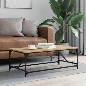 Mesa de centro Sonoma en roble, 100x50x35 cm, madera multicapa y contrachapada, color marrón