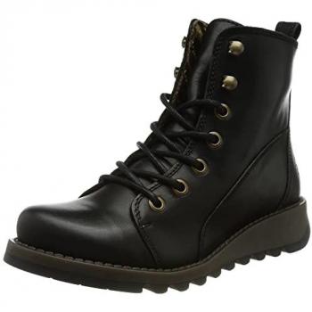 Fly London Sorefly P144813000 Black Rug Leather Women's Ankle Boots