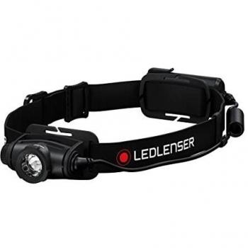 Ledlenser Linterna frontal LED H5 Core, 350 lúmenes, impermeable IP67, enfocable, giratoria, regulación