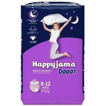 Dodot Happyjama Girl Size 8 Nighttime Underwear for Girls Ages 8-12, 27-57kg, 13 Count Pack