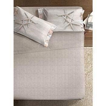 Ipersan Juego Sábanas Fine Art Estampado Cama de 1 Plaza  Marine beige cm. 160x300