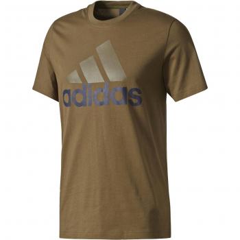 adidas Essentials Linear – Camiseta, otoño/invierno, hombre, color Traoli, tamaño small