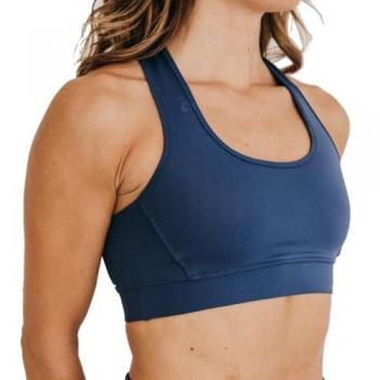 Top deportivo Ginadan Halo Bra Space Cobalt, soporte medio, color azul, para mujer