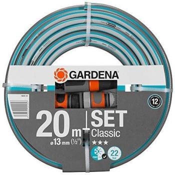 Gardena 18004-20 20m PVC Gris, Naranja - Manguera de jardín