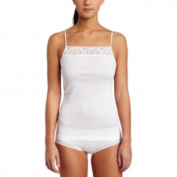 Hanro - Camiseta Interior para Mujer, Talla M, Color Blanco
