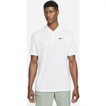 Polo Nike Dri-Fit Solid para Hombres - Blanco