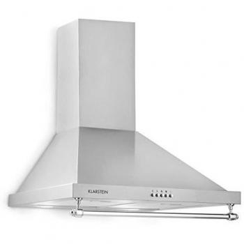 Campana Extractora Klarstein Montblanc 60 - 610 m³/h, 165 W, 2 x 1.5 W LED, Color Plata