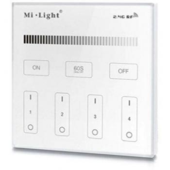 Mando 4 zonas mono táctil empotrable T1 LEDBOX