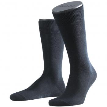 FALKE Family Dark Navy Cotton Blend Crew Socks for Men - Size 47-50