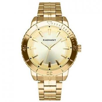 Reloj analógico para Hombre de Radiant. Colección Storm. Reloj con Brazalete Dorado con Esfera y Bisel a Tono. 5ATM. 44mm. Referencia RA570205.