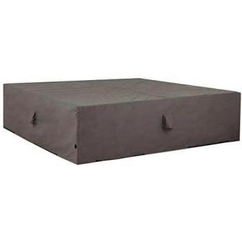 Juego de muebles de exterior Madison 210x200x70 cm gris con funda para jardín