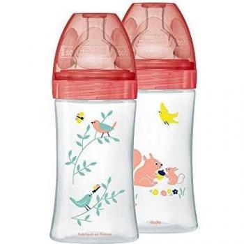 Biberones Dodie Anticólicos Rosa 0-6 meses 2x270ml