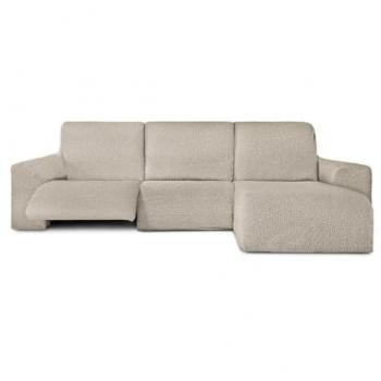 Funda Chaise Longue Relax Brazo Corto Derecho Bielástica Roc 120 x 120 x 360 cm Blanco