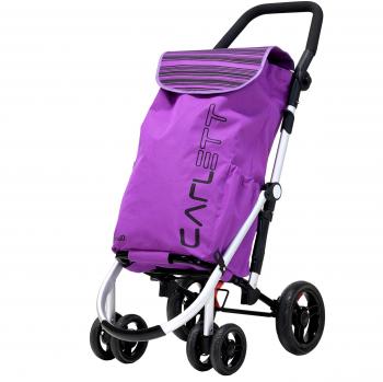 Carlett Carro DE Compra Aluminio Morado, Madera, FÚCSIA, 30x42x67 cm