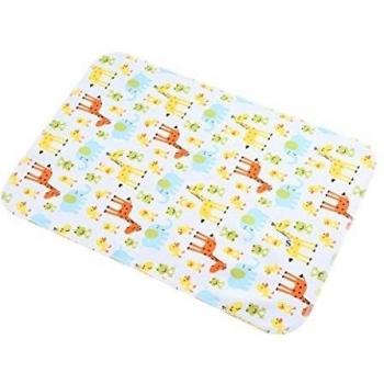 Infantil y de bebé impermeable lavable Cambio de pañales Mat Pad - 3 capas impermeable Talla:30CM*45CM giraffe