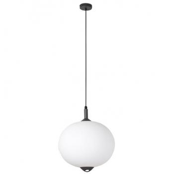 Lámpara colgante Saigon 75 cm, Aluminio, Gris Oscuro/Blanco, E27, IP65