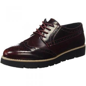 Mariamare 61267 - Zapatos de cordones Oxford para mujer, color Borgoña