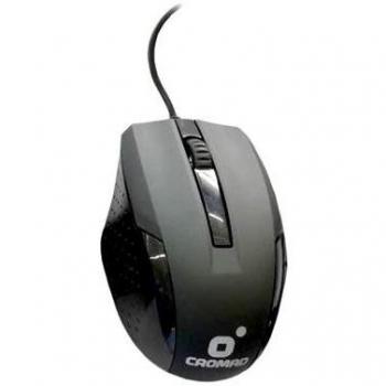 Cromad X53 Ratón USB 2.0 Negro - 3 Botones - Diseño Ambidiestro - Cable de 1.50m