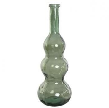 Jarrón Home ESPRIT Verde Cristal reciclado 26,5 x 26,5 x 75 cm