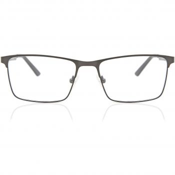 Cuadrado Montuta Completo Metálico Grises Gafas Recetadas para Hombre - Gafas Anti-Azules - SmartBuy Collection