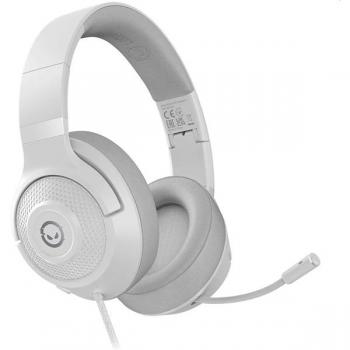 Auriculares Gaming Lorgar Noah 101 con Conexión Jack de 3.5mm, Cable de 2m y Diseño Plegable - Color Blanco