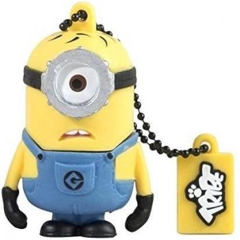 Tribe Los Minions Despicable Me Pendrive - Memoria USB Flash Drive 2.0, de goma, de 16 GB con llavero, diseño Carl