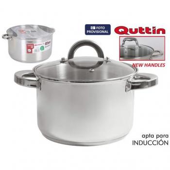 Olla de acero para inducción de 32cm con tapa New Caesar