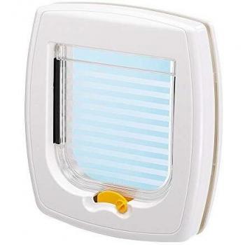 Ferplast Swing 1 Puerta Manual Blanca para Gatos Pequeños y Mascotas