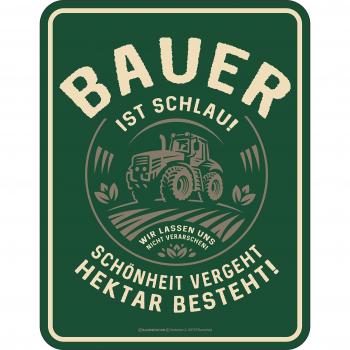 Bauer sind schlauer Placa Alu Alu plano Nuevo 17x22cm VR551-1