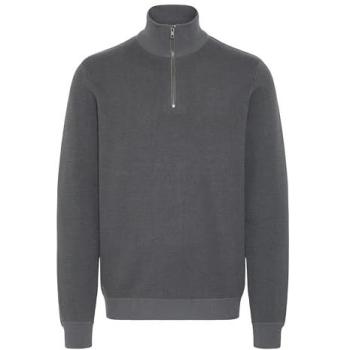 Sudadera con cremallera 1/2 de algodón y nylon Blend Baal gris oscuro