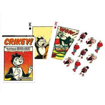 Piatnik Baraja de poker Crikey! Cómics clásicos británicos de principios del siglo XX, 54 cartas, arte, juego de mesa, para adultos, colección coleccionable