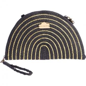 Bolso bandolera para mujer DON ALGODON Aveiro de rafia con cremallera