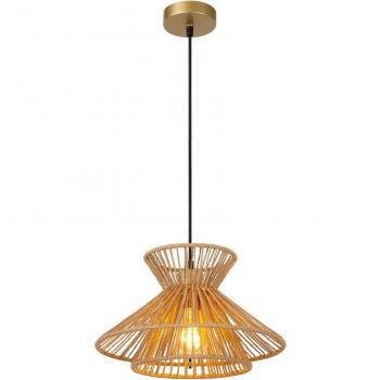 Lámpara Colgante Tasman 1xE27 en Acabado Natural y Papel Ø32 cm