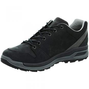 Lowa Strato Evo LL Low Nubuck Leather Black Casual Shoes for Men