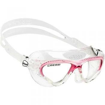 Máscara de natación Cressi Cobra Rosa - Gafas de natación con diseño ergonómico, lentes anti-vaho, protección UV, ajuste fácil y cómodo, ideal para entrenamiento y competición