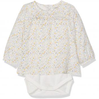 NAME IT NBFDAMITA LS Shirt Body Mono, Snow White, 68 cm