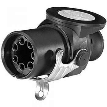 Conector de remolque HELLA 8JA 007 644-041 - 24V - 7 polos - Contacto de engarce/contacto espiga soldadura