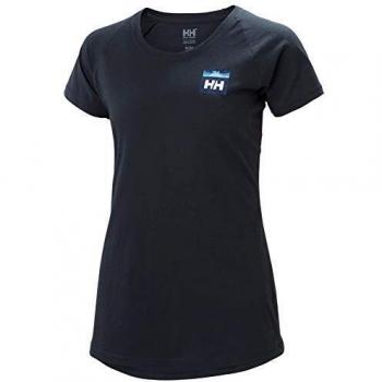 Helly Hansen W Nord Graphic Drop T-Shirt Camiseta, Mujer, Azul Marino, M