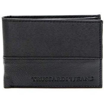 Cartera para hombre tipo cartera de nailon y piel Negro negro