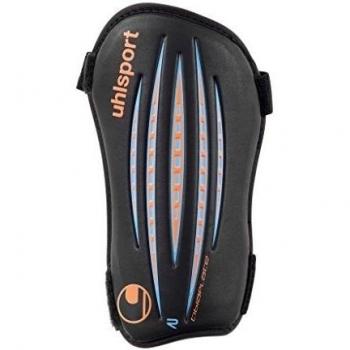 uhlsport equipo de protección personal Tibia Plate, todo el año, color Varios colores - schwarz/Cyan/fluo rot, tamaño large